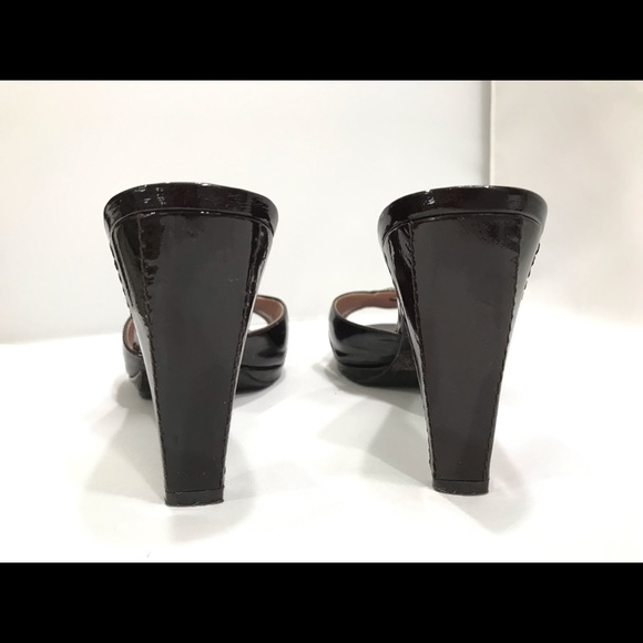 Calvin Klein Vallina Peep Toe Slide Sandal Heel - Picture 3 of 5